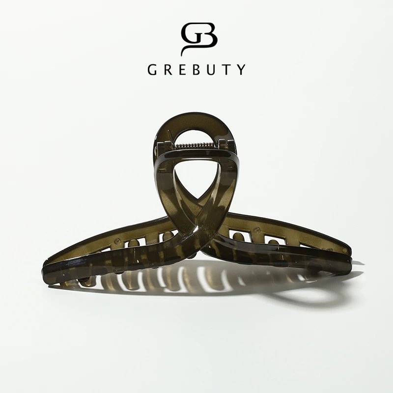 GREBUTY 4646 深灰色简约百搭抓夹