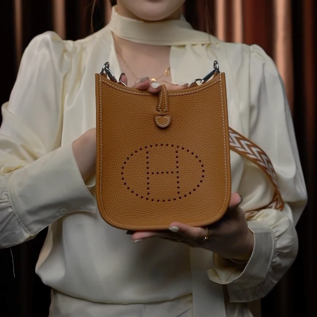 原创设计高定16cm“伊芙琳”真皮包 -Q1044