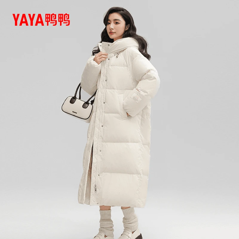 YAYA/鸭鸭御寒防风女士户外时尚加厚保暖气质羽绒服YE3B611141A
