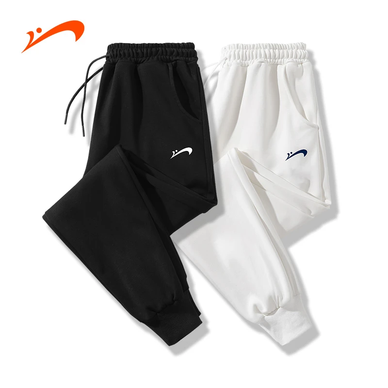 贵人鸟2024秋新款休闲裤运动情侣款纯色简约百搭时尚潮束脚卫裤