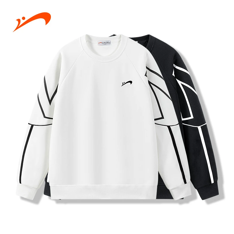 贵人鸟2024秋季新款情侣卫衣休闲舒适百搭圆领时尚卫衣