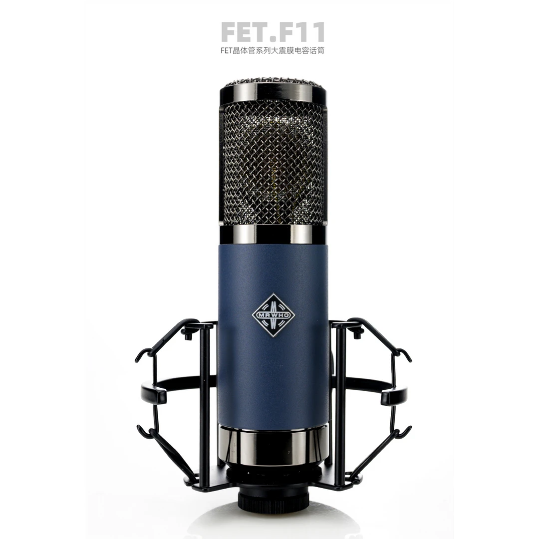 MRWHO F11大震膜电容话筒晶体管系列烟头录音棚高端麦克风直播