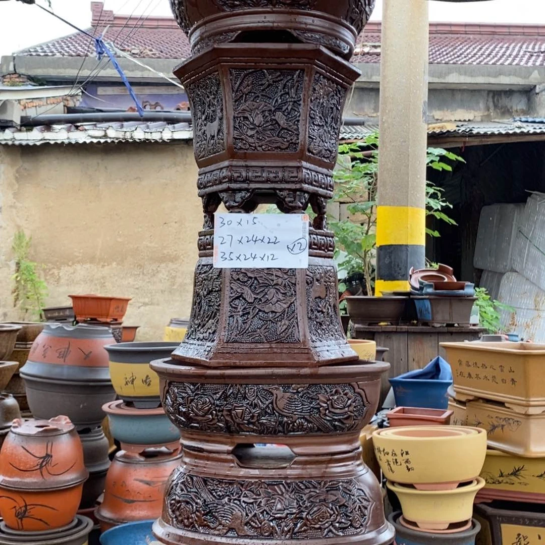 红陶20CM（含）-50CM（不含）紫砂花盆里面