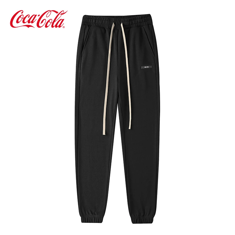 Coca-Cola/可口可乐束脚裤男春秋速干运动百搭垂感情侣款休闲裤