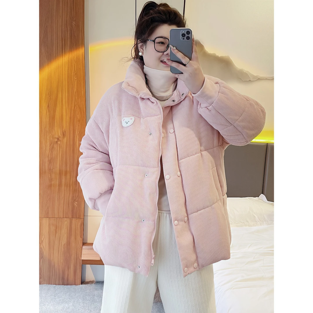 【晓晓家】断码捡漏~汽水辣妹 / 减龄气质灯芯绒棉服6985花契