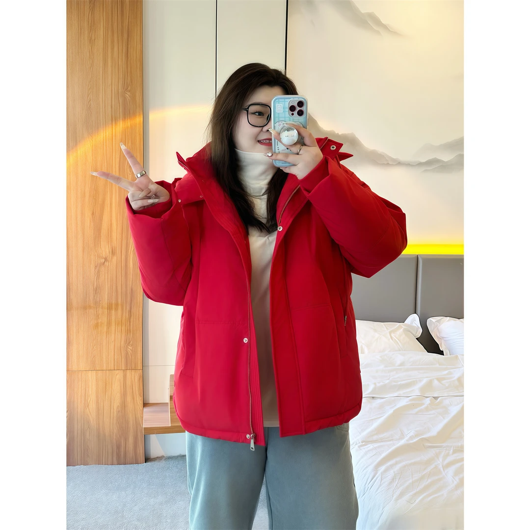 【晓晓家】断码捡漏~大鹅一代 / 韩版女主短款面包服5140花契胖mm