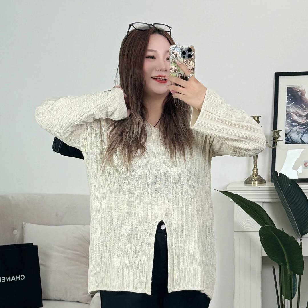 【晓晓家】断码捡漏~摩登巴黎 / 设计款冰麻长袖小衫6735花契