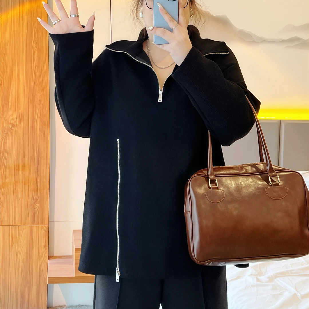 【晓晓家】安妮霍尔 / 立领轻奢感设计师款卫衣12317花契胖mm200斤