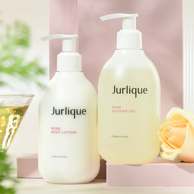 Jurlique/茱莉蔻玫瑰沐浴露身体乳300ml+300ml滋润柔肤送礼 秋季