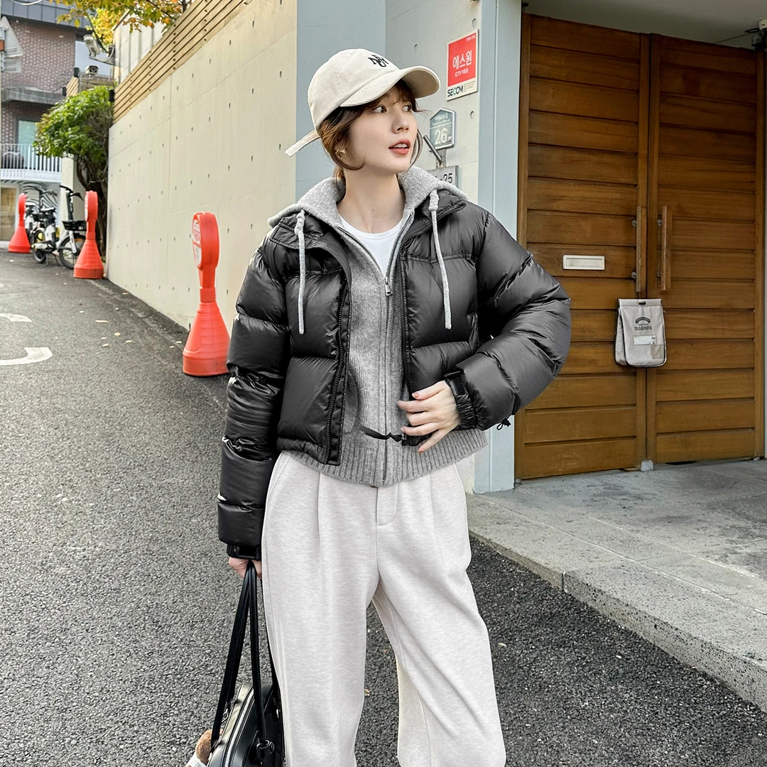 「现货」【可可泡芙】黑色短款鹅绒服FS310W039