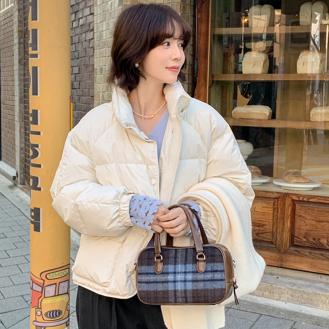 【现货】【彩云厚乳】FS409W093立领大口袋羽绒服