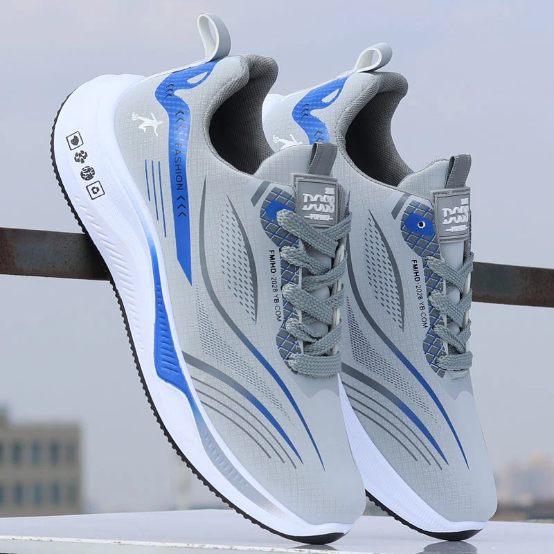 男士运动鞋男减震跑步鞋男款秋冬季2024新款男鞋防水皮面专业跑鞋