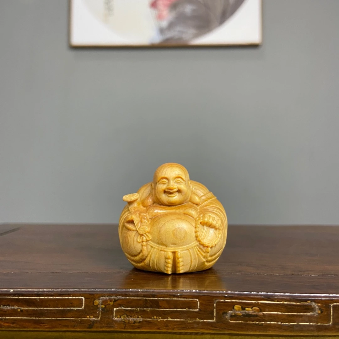 《粉丝福利》一团和气崖柏木雕手把件根雕工艺品摆件挂件礼品挂饰