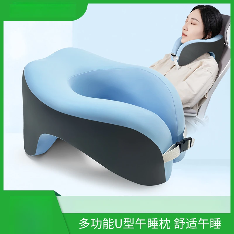 U型枕午睡枕办公室抱睡趴睡枕学校记忆棉学生脖枕仰睡U形枕头抱枕