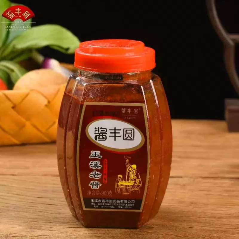 酱丰圆云南特产玉溪传统老酱200g袋装蚕豆素食拌面炒鸡烧鱼做杂酱