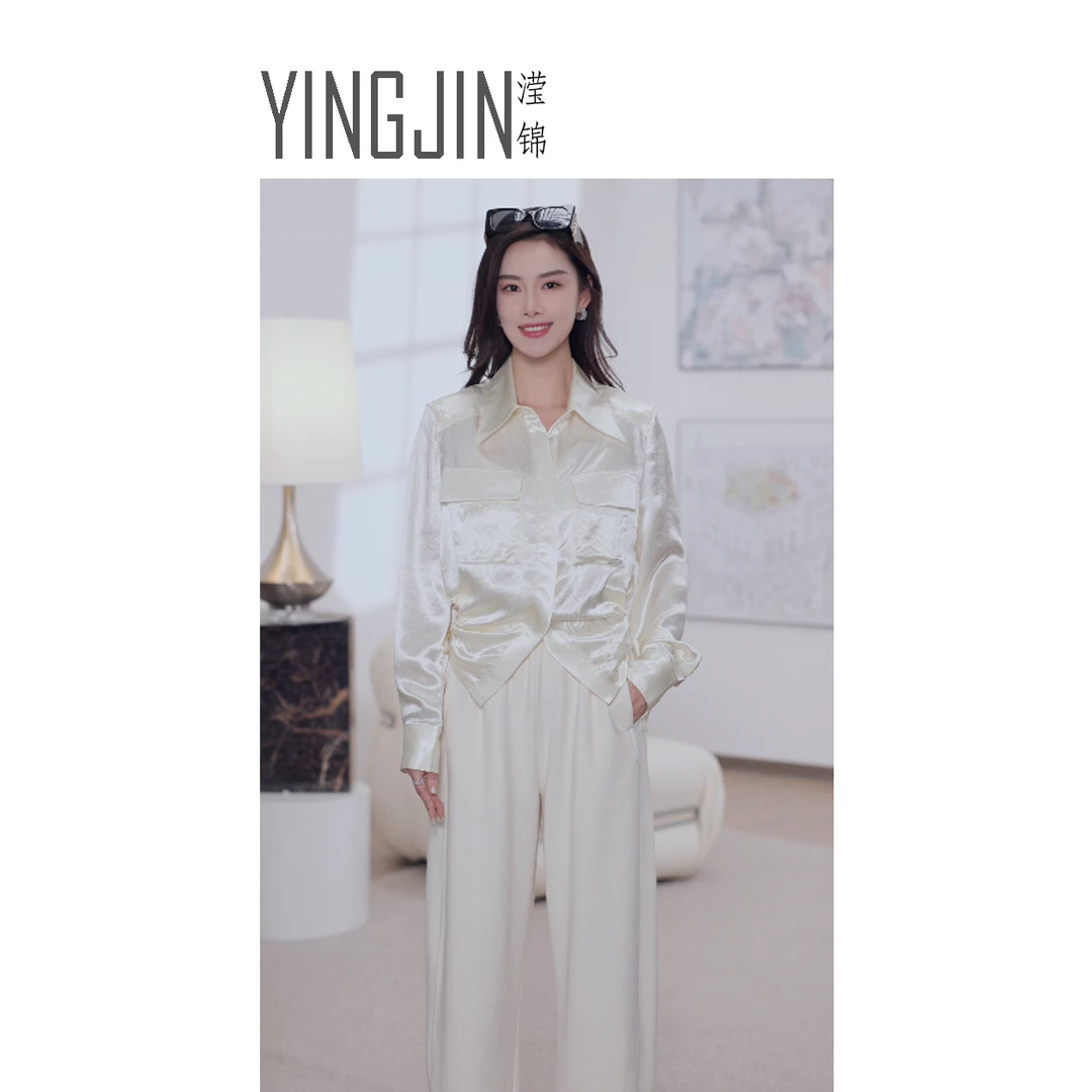 【MENG FAYE】衬衫上衣气质白色轻奢法式小众休闲春季设计感2.27