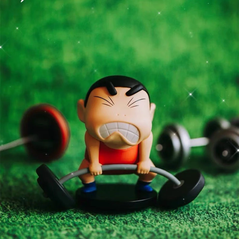 【拆盒】蜡笔小新职业系列2侦探盲盒可爱摆件模型玩偶手办礼物