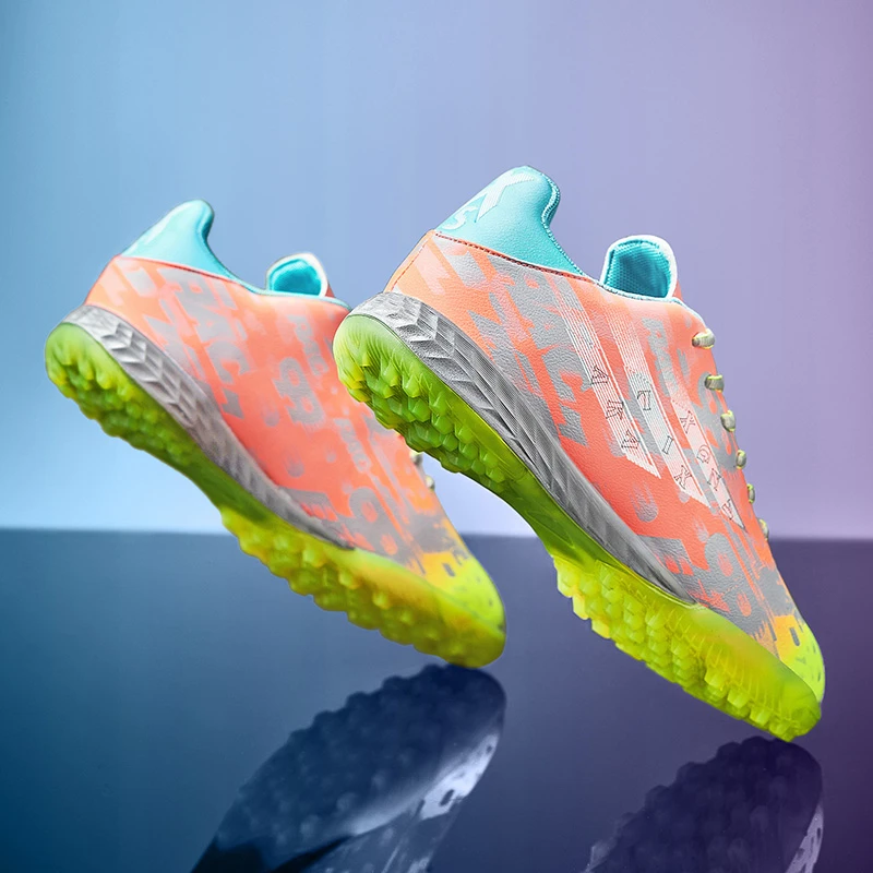 梅西X21足球鞋男碎钉tf长钉ag草地防滑耐磨小学生儿童男童训练鞋