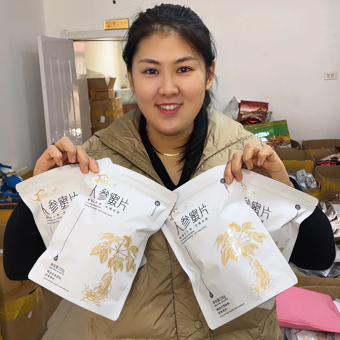 即食人参蜜片 无添加剂 品牌渠道形状不好看活动一斤送一块人参皂