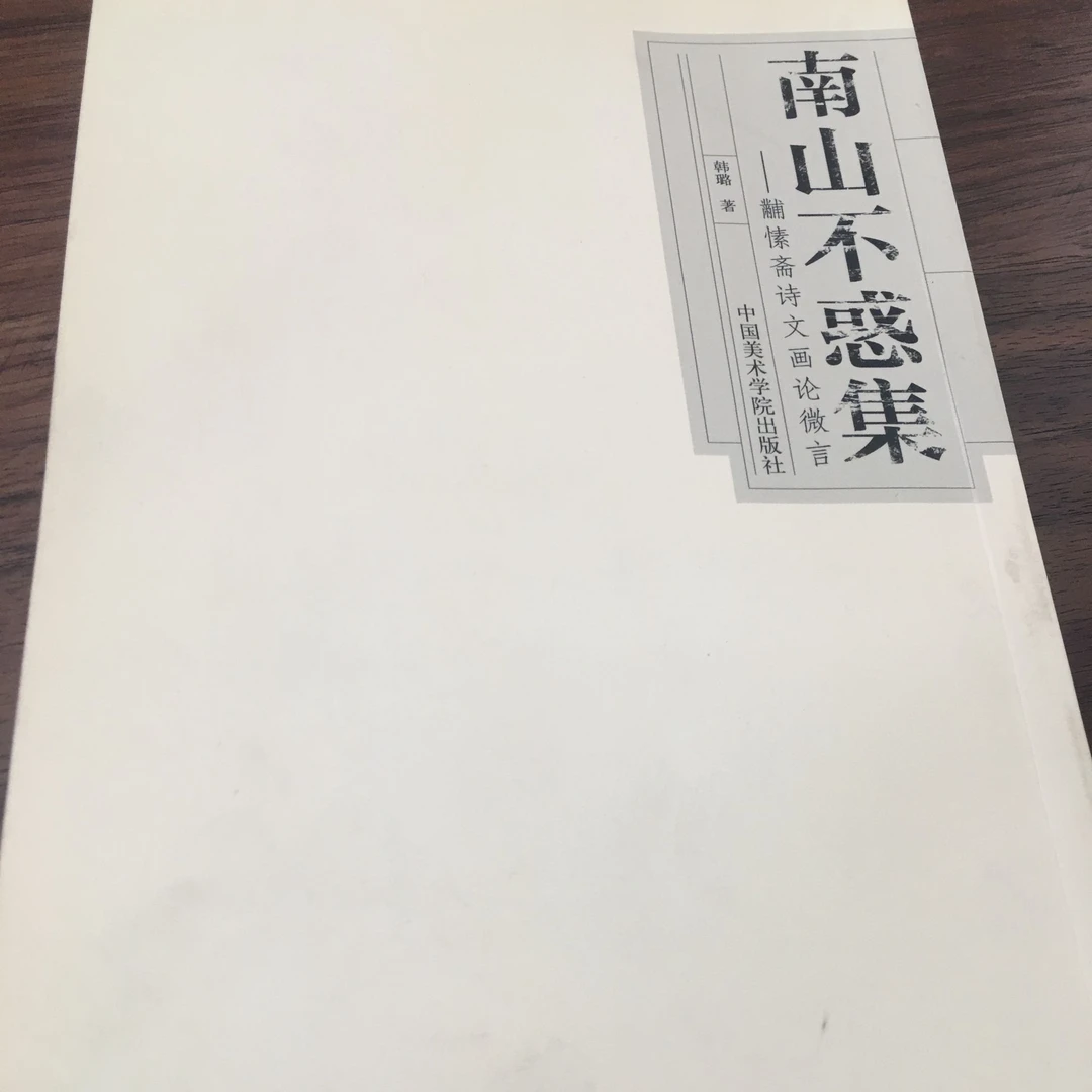 南山不惑集中国美术学院博导韩璐诗文画论微言中国画水墨画画册