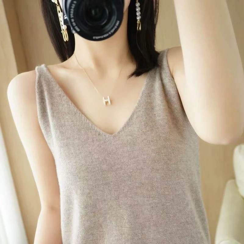 {百搭精致}针织吊带背心女内搭薄款气质上衣夏季无袖打底背心吊带