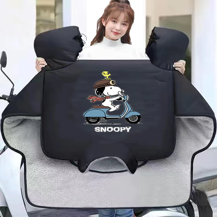 电动车挡风被冬款加大加厚网红款电瓶车挡风被冬季特厚加绒保暖