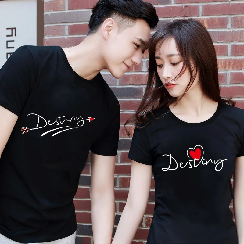 【买一送一】情侣装短袖t恤棉质ins一男一女情侣上衣夏季学生情侣款