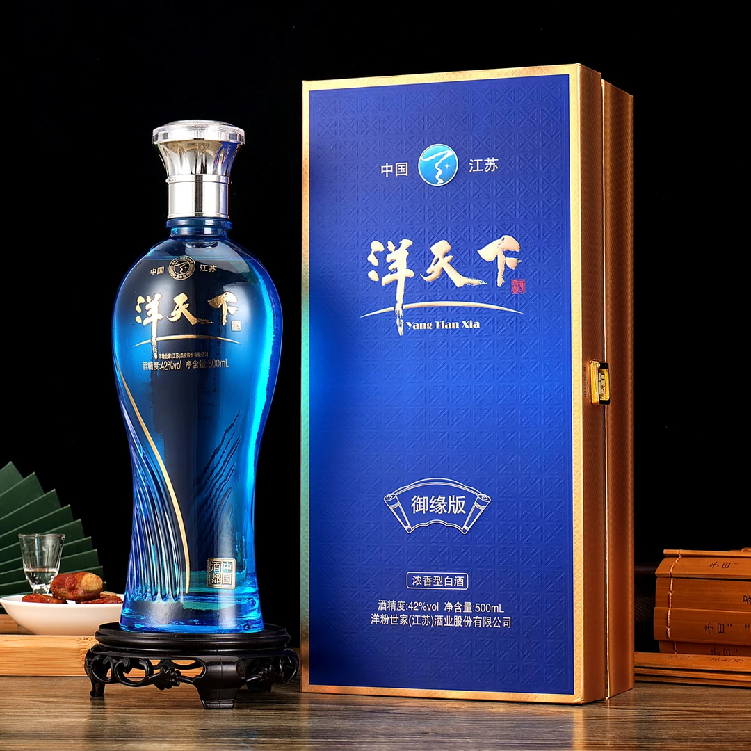 洋天下御缘版 浓香型白酒固态优级 礼盒装500mL42度