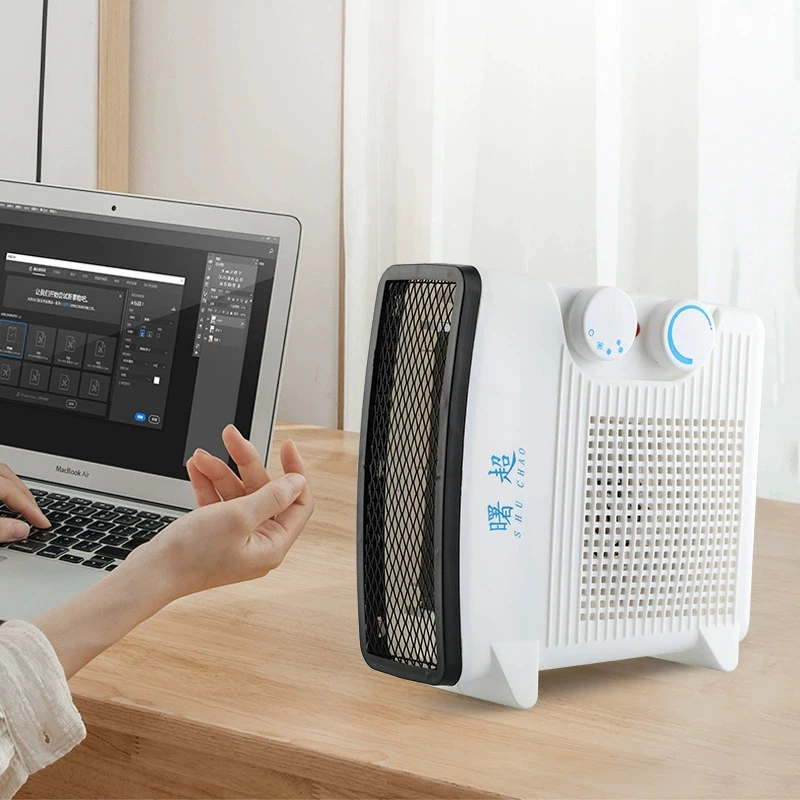 台式暖风机小型冷暖两用温控家用浴室办公室节能暖风机迷你取暖器