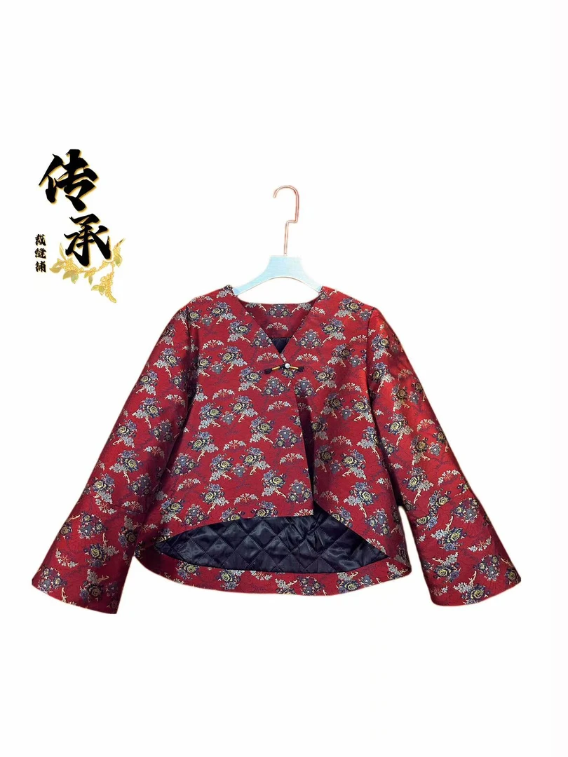 （云裳牡丹棉衣）/外搭/秋冬季/宽松/中式国风/百搭女装/