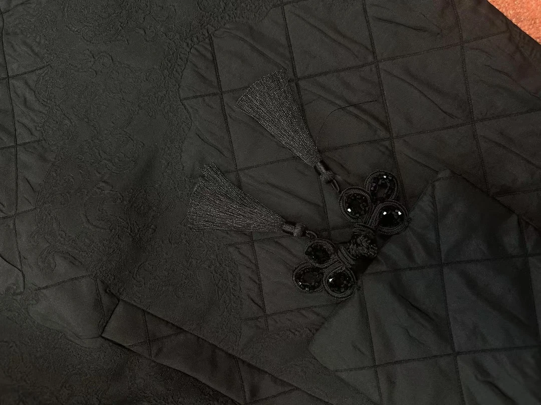 （黑金大衣）/外搭/秋冬季/宽松/中式国风/百搭女装/