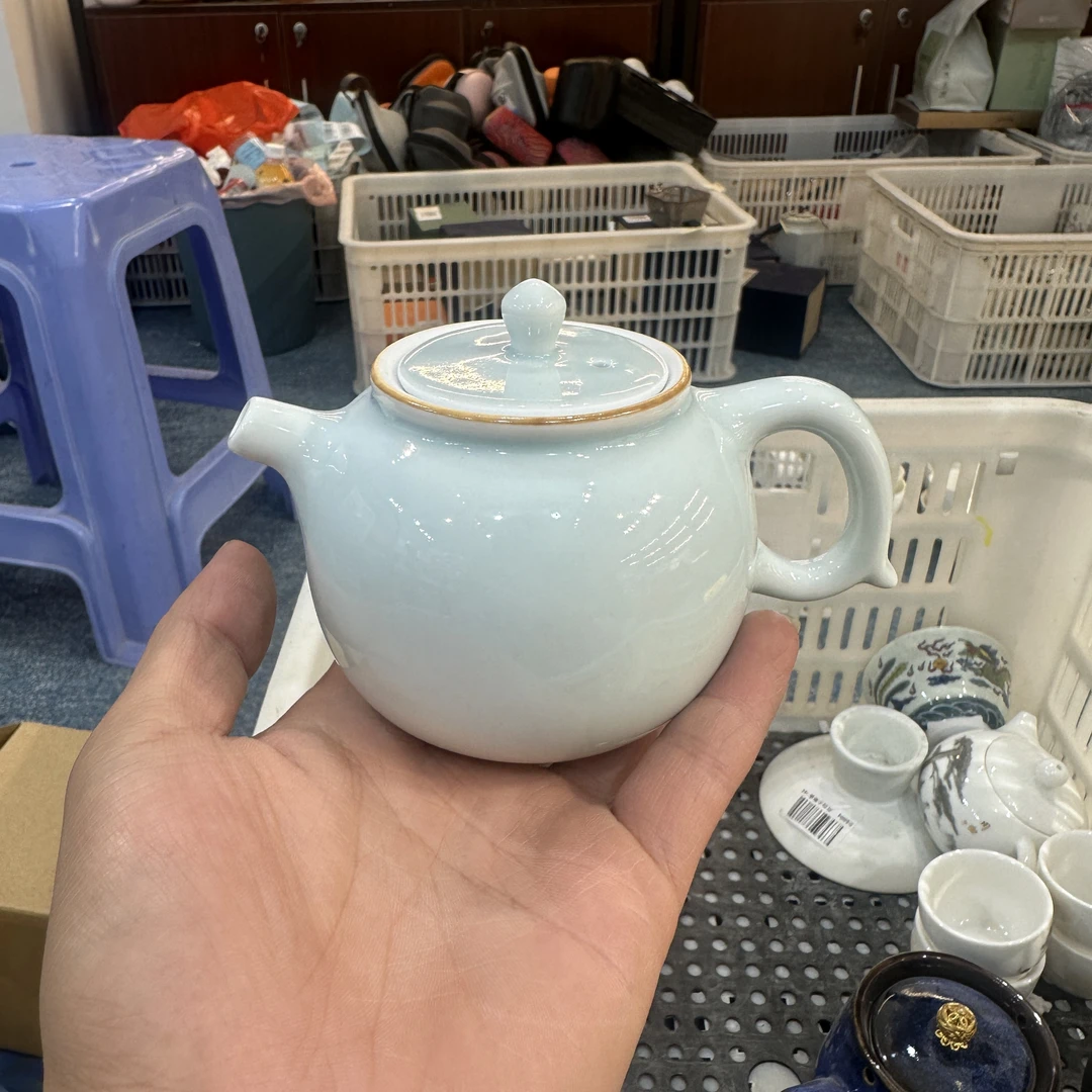 玲珑 青瓷如意壶精美家用泡茶壶-4155