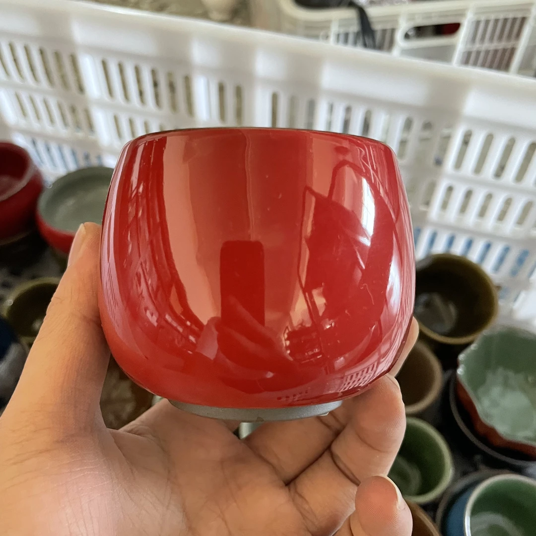 玲珑 大号红色主人杯-01