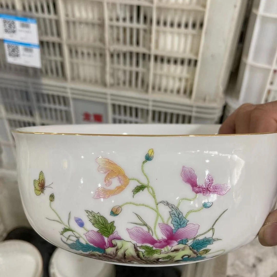 友名陶瓷 虞美人茶洗-65