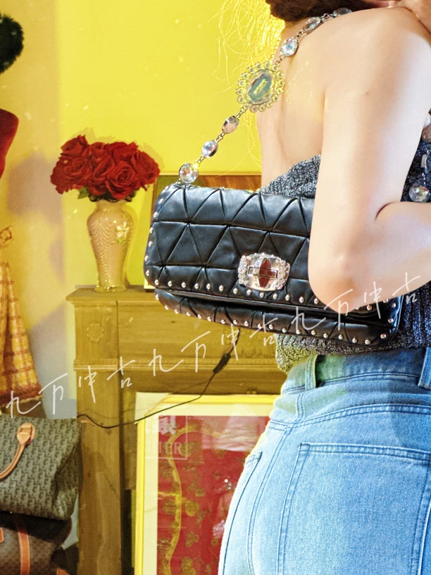 95新 MIU MIU/缪缪 九万中古/送中检/miumiu宝石单肩包