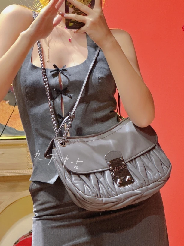 95新 MIU MIU/缪缪 九万中古/送中检/miumiu链条时尚斜挎包