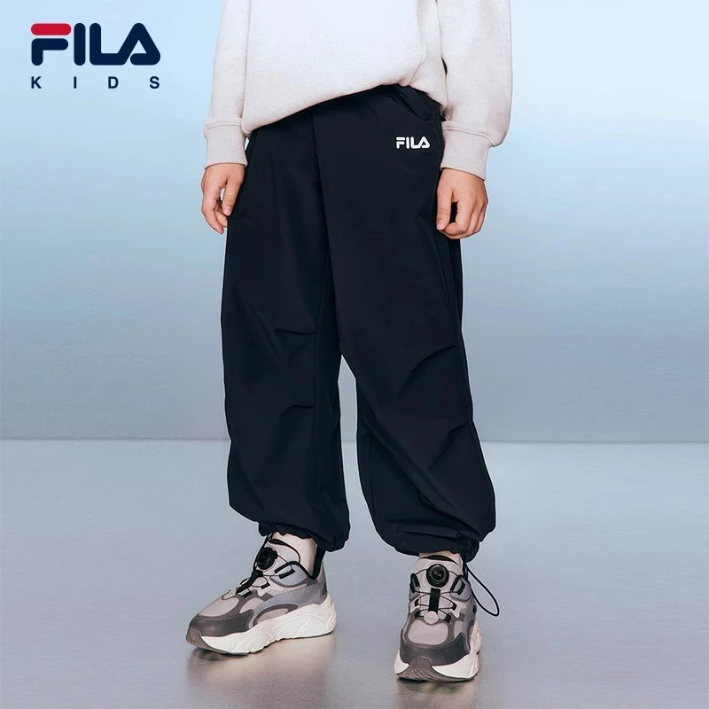 【斐乐儿童】2025年春季新款中大童潮流时尚休闲运动长裤K52B513802