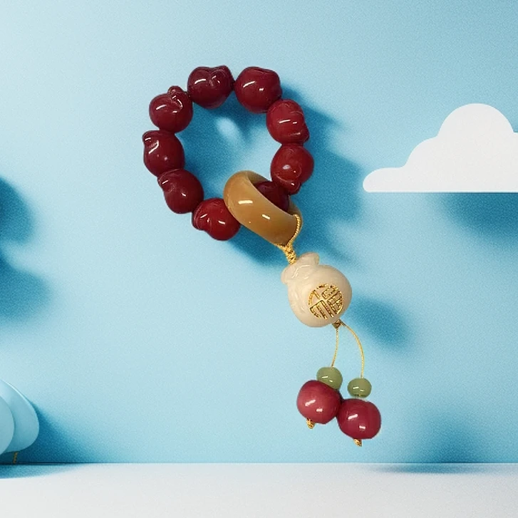 红菩提 猫爪 1.2cm 白福袋 滴溜款 盘玩件解压绕指柔