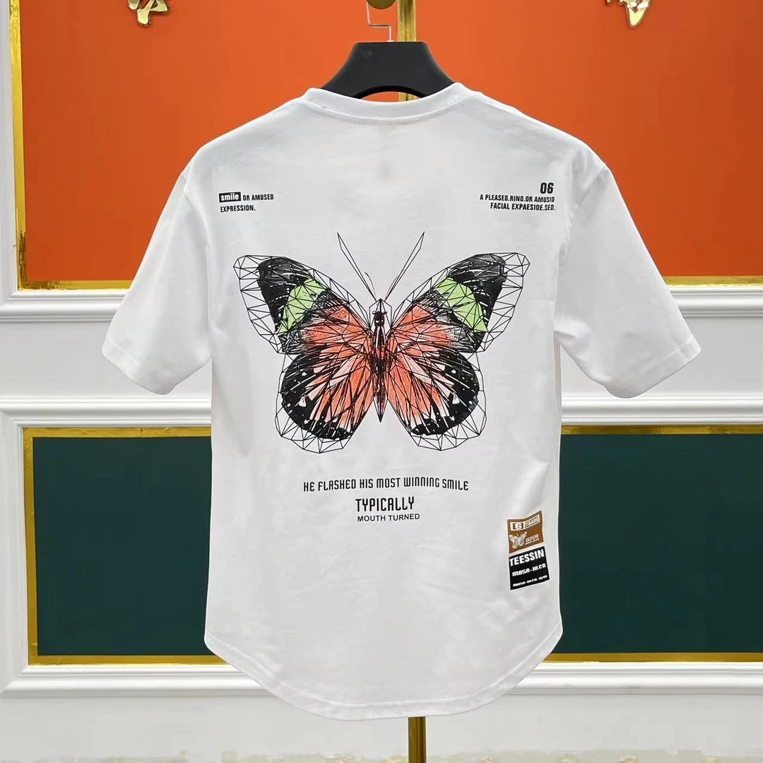 FJGE2023时尚百搭情侣短袖T恤时尚都市运动短袖韩版修身圆领—6625