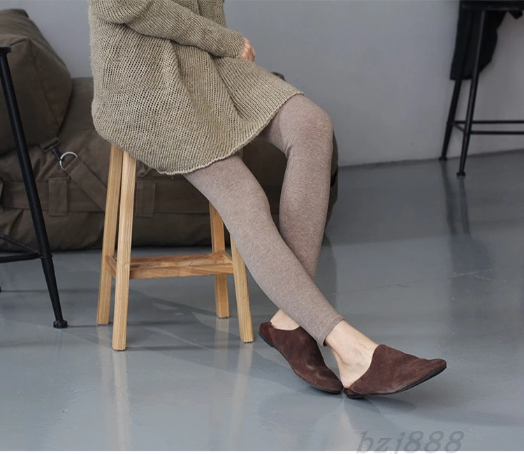 无缝精纺针织女士收腹提臀瑜伽裤高腰内外穿保暖小脚打底裤