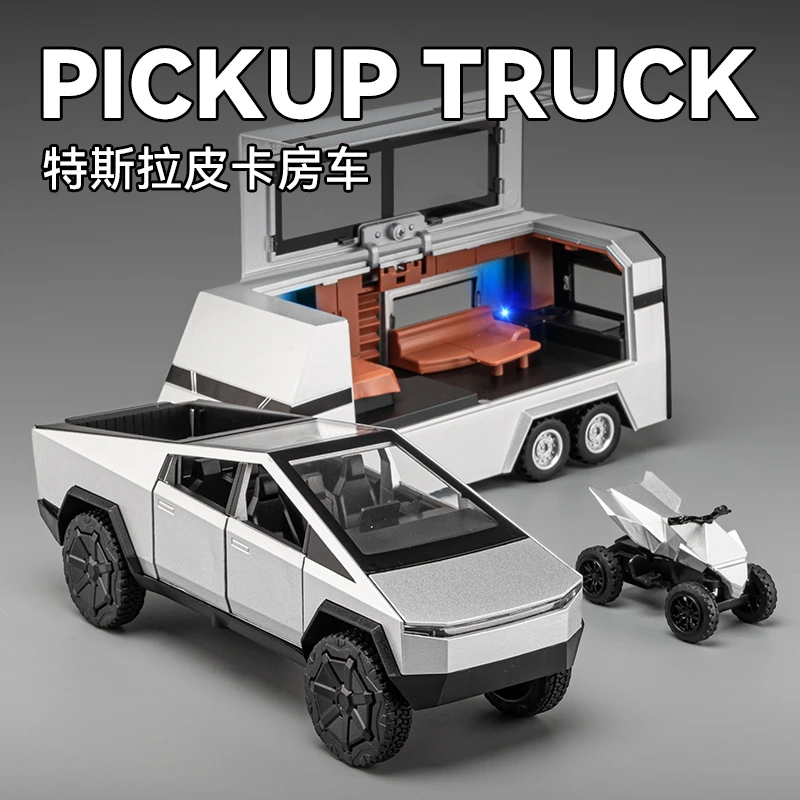 特斯拉房车1:32音乐版合金车模型