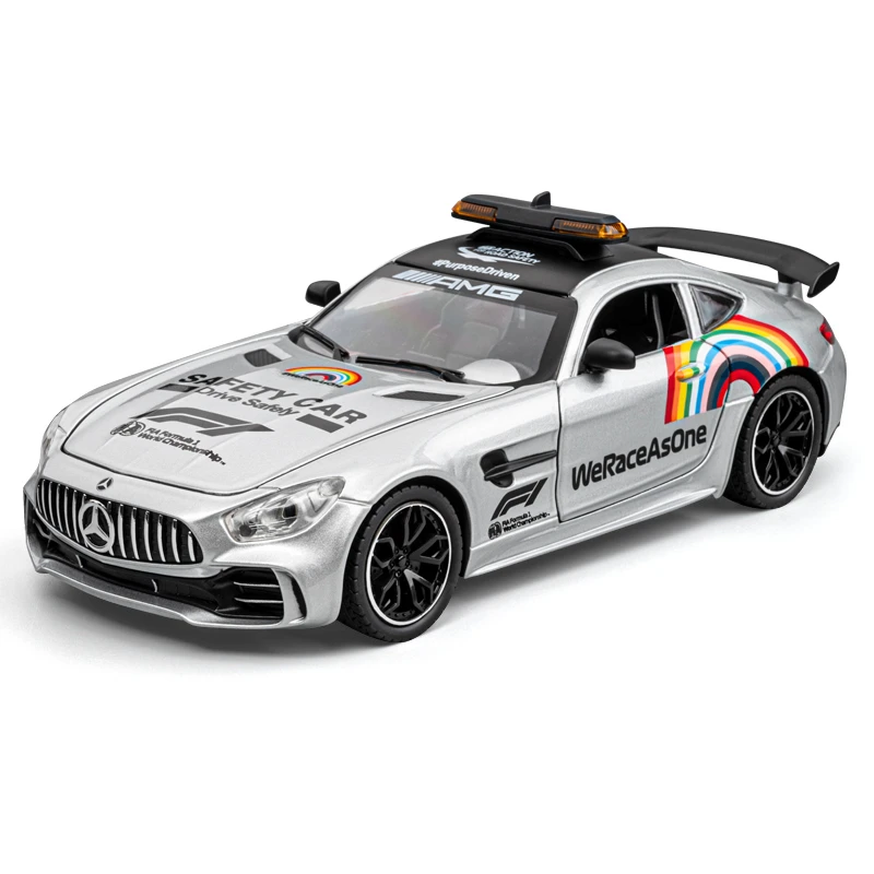 跑车涂鸦1:24奔驰F1安全车帅气时尚结合