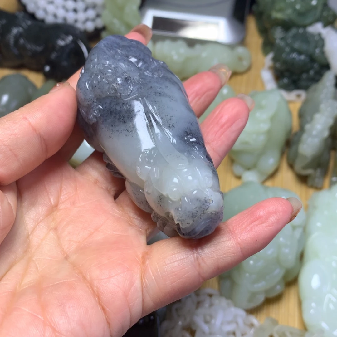 【闪购商品】和田玉把件未镶嵌清**道