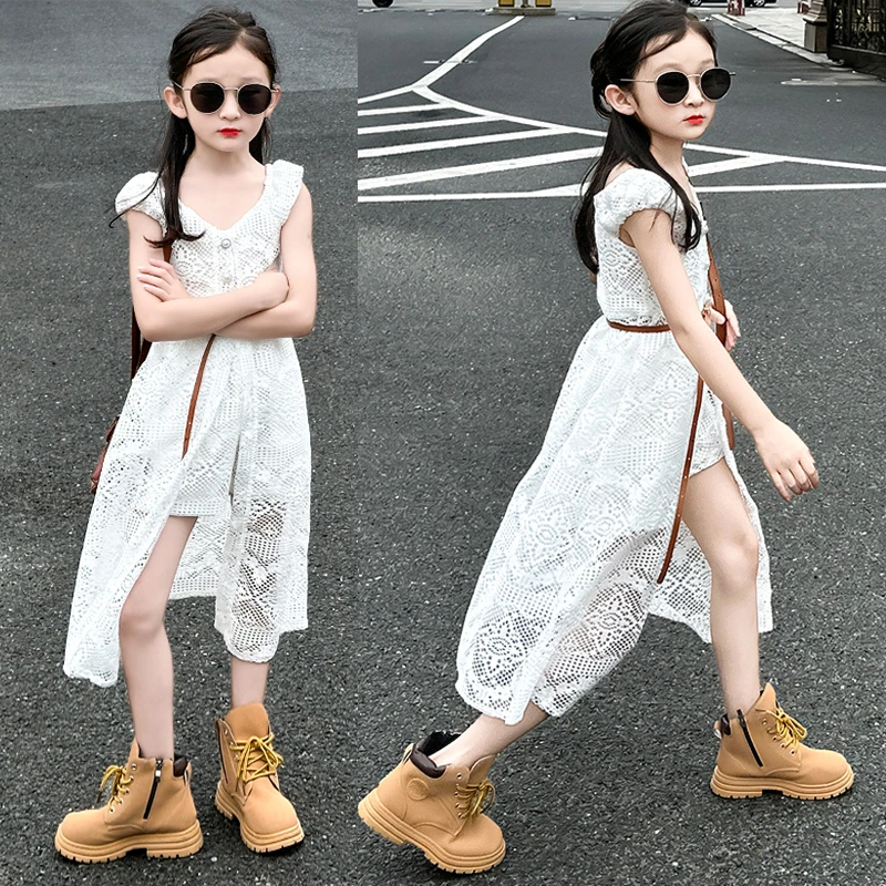 女童连衣裙夏季2024新款儿童女孩洋气夏款套装裙大童女装夏装裙子