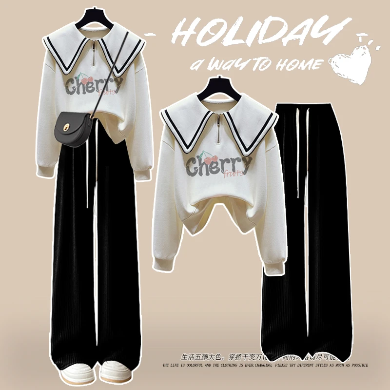 女童秋季套装卫衣2025新款女中大童运动洋气时尚小女孩长袖卫衣潮