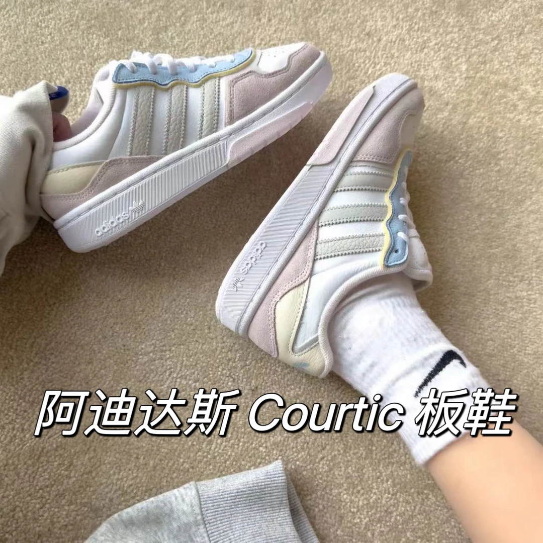 Adidas/阿迪达斯 COURTIC 春季女子休闲低帮运动板鞋ID4076