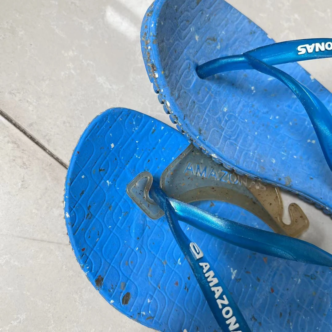 672912绣球珠光人字拖【哎呦家16105】