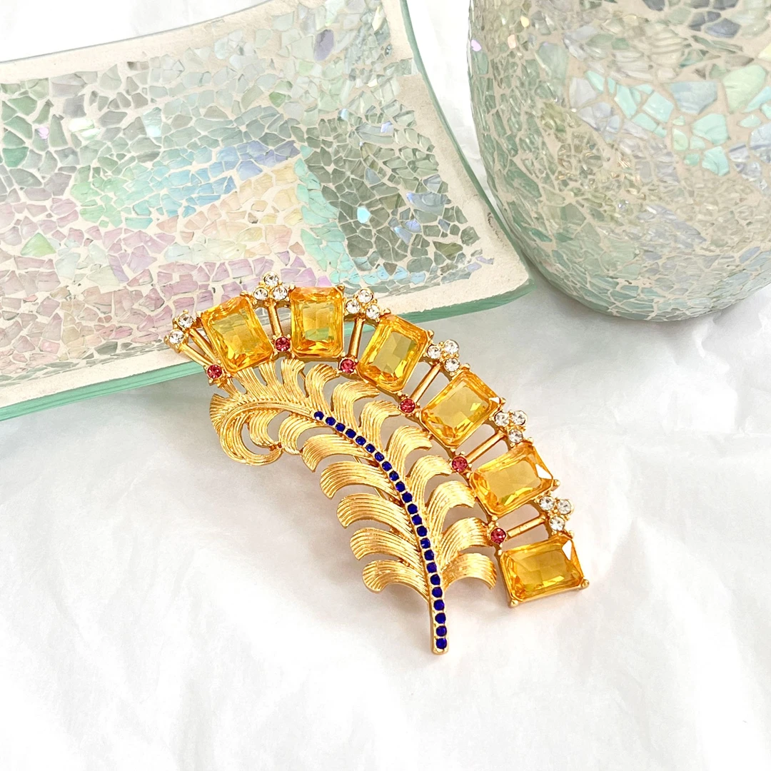 合金胸针 欧美手工优雅气质款胸针【哎呦家17597】