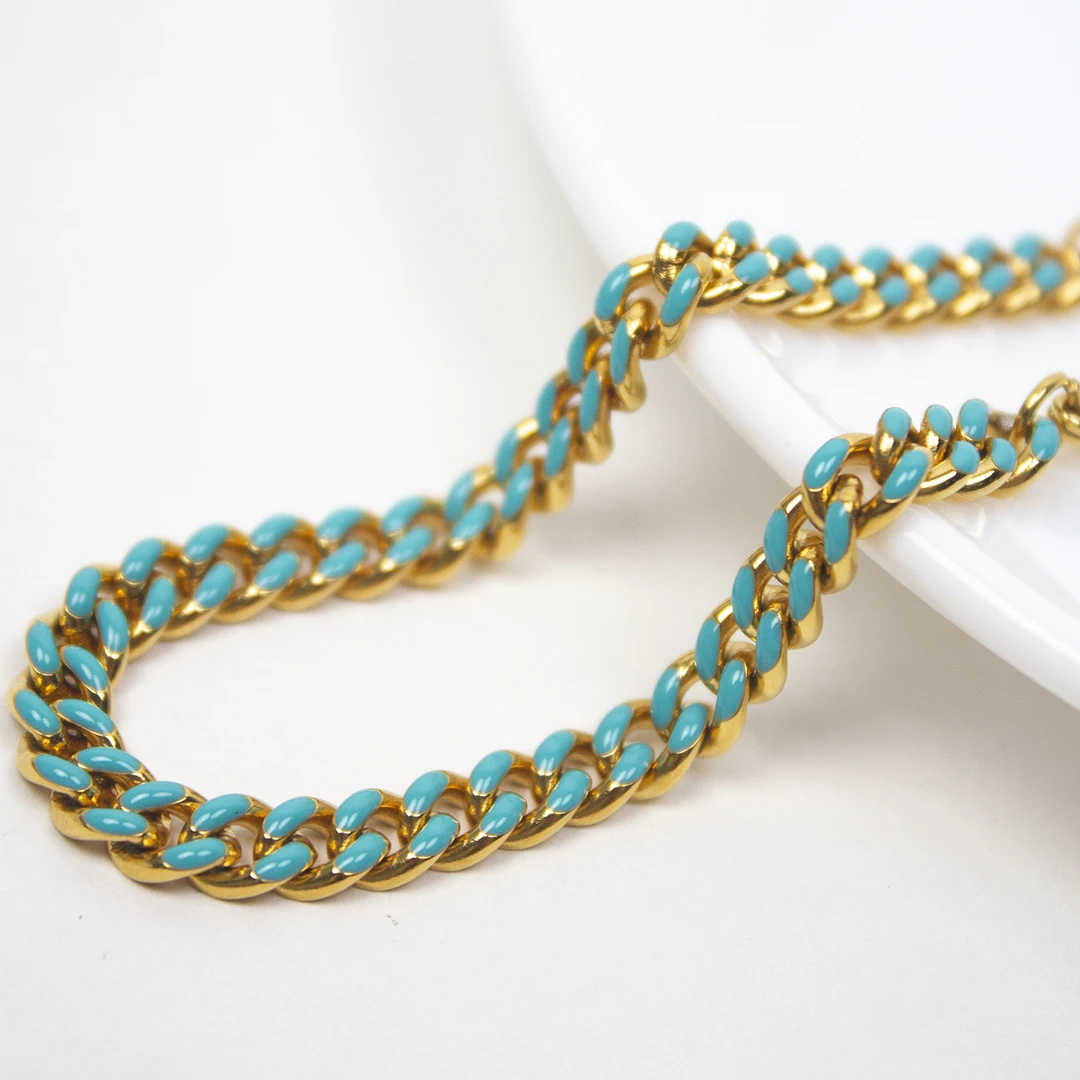 铜合金手链 法国设计风双排滴胶手链【14833哎呦家】