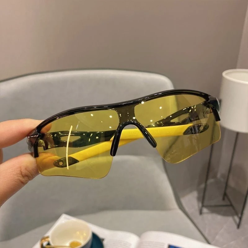 太阳镜户外运动眼镜男自行车墨镜女骑车可爱防紫外线遮阳镜